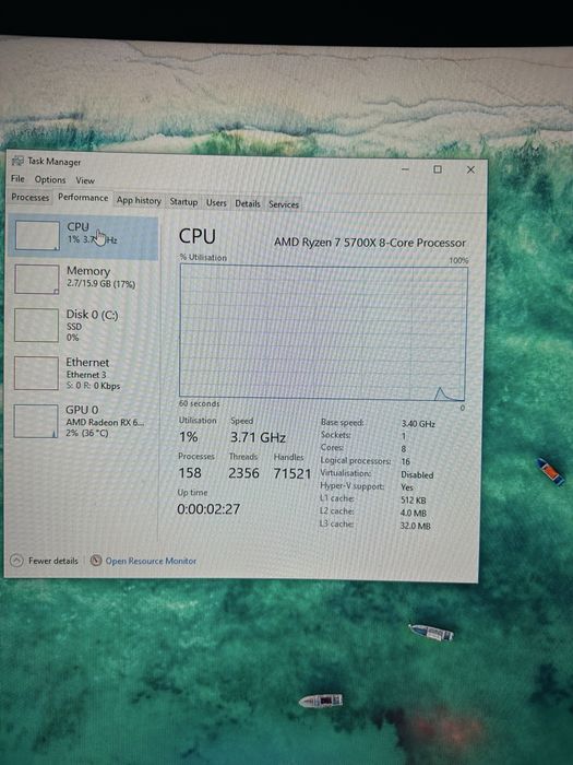 Pc Ryzen 7 5700x rx 6750xt 16gb ram