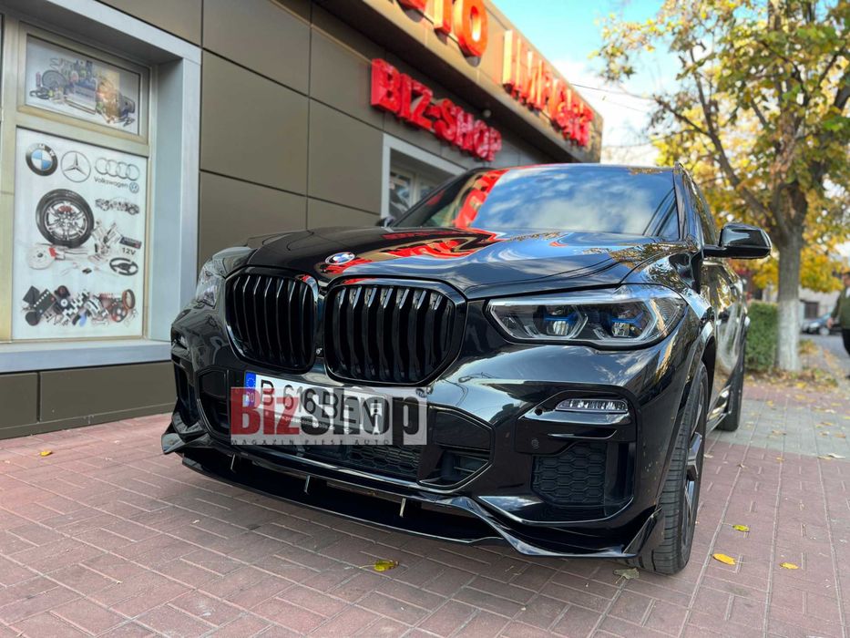 Prelungire Bara Fata Compatibil cu  BMW X5 G05 2019+ Negru Lucios