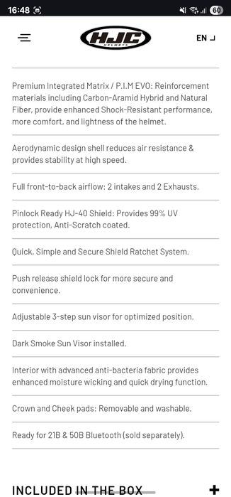 HJC Rpha 71 каска за мотор