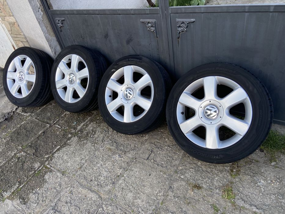 4бр. Алуминиеви джанти с гуми 205/55 R16цола от VW   5x112 Голф Golf