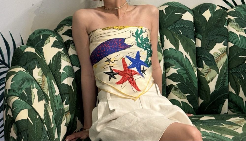 Chanel шал  90 см