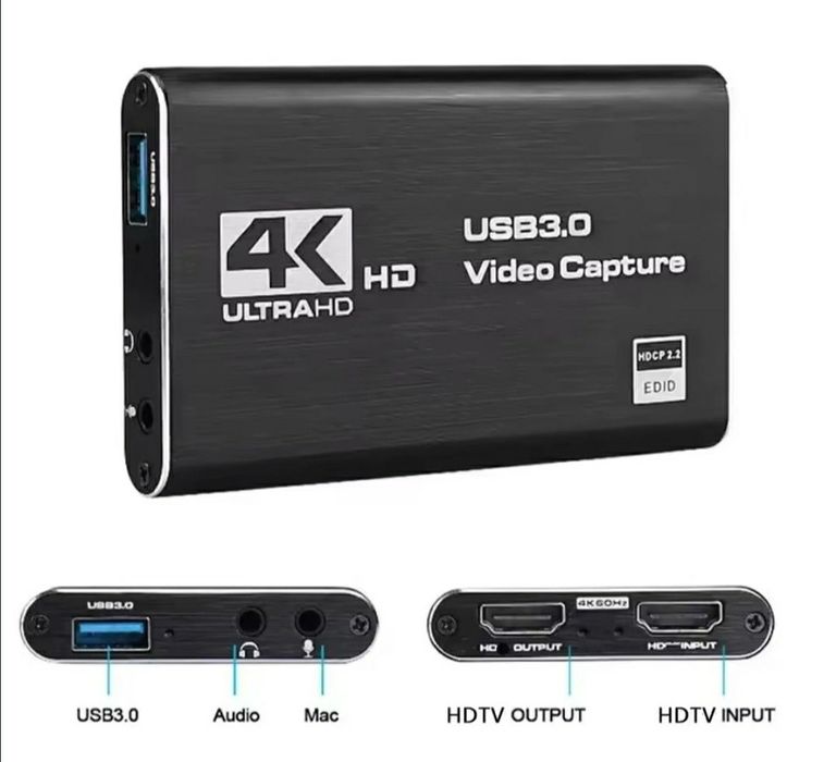 Placa de captura 4k Full HD 60fps PC Laptop Xbox etc