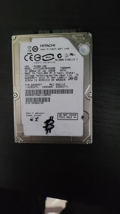 HDD Hitachi ₿ - 100 GB