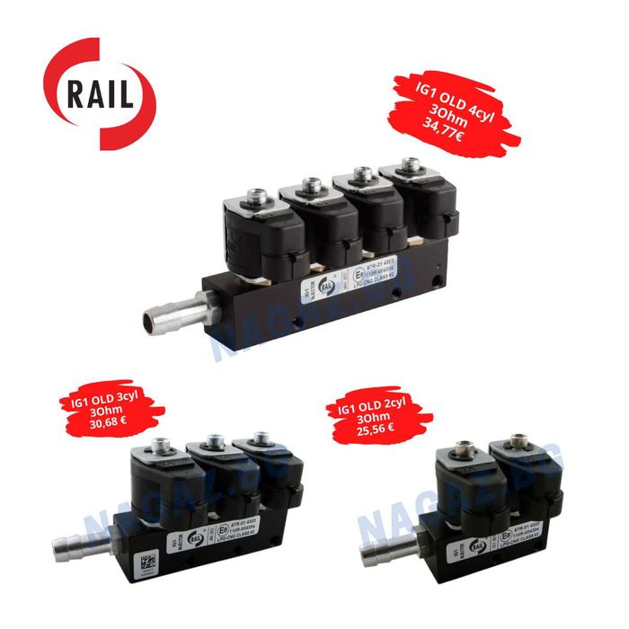 НОВА!Инжекторна газова рейка(дюзи) RAIL IG1 APACHE HD 2ohm 4цил.