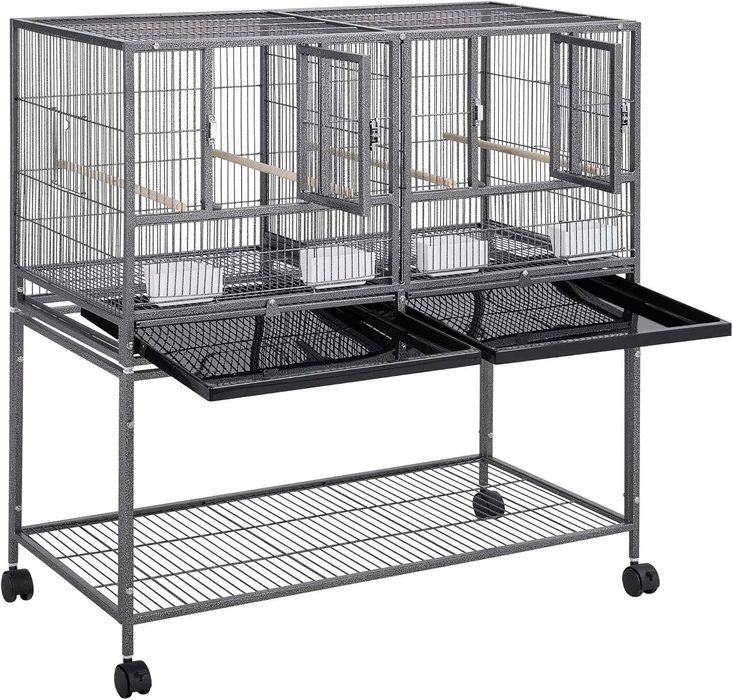 Двойна клетка, преградна стена, решетка, разплод, разделена за мътене