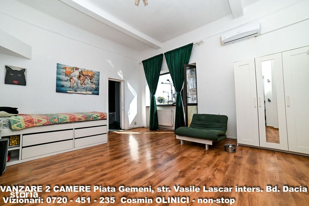 Vanzare 2 cam. DACIA, Piata Gemeni, str. V. Lascar, SU 68mp, ST. 94mp — fotografia 1