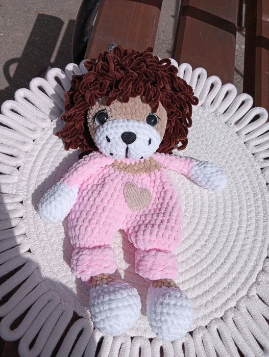 Jucărie copii/amigurumi /leu croșetat