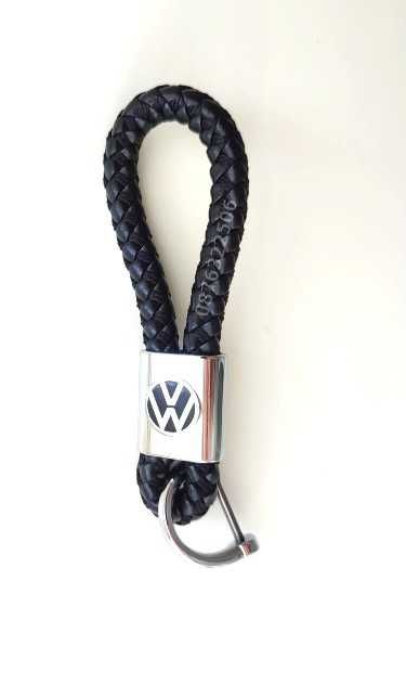 Луксозен кожен ключодържател - Ауди/БМВ/Мерцедес/Тойота/Киа/Пежо/Форд