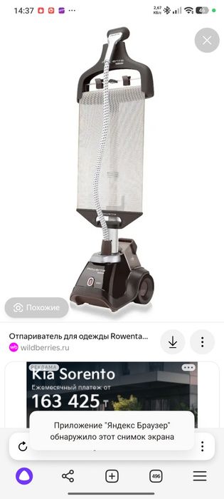 Отпариватель Ровента В НЕРАБОЧЕМ СОСТОЯНИИ