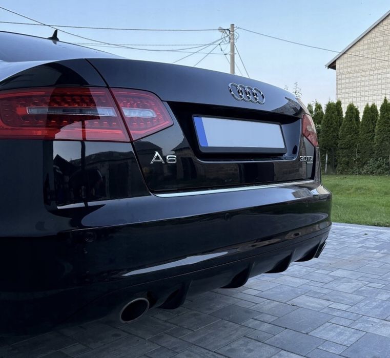 Difuzor bara spate Audi A6 C6 2009-2011 SLINE S LINE S6 RS6 ver1