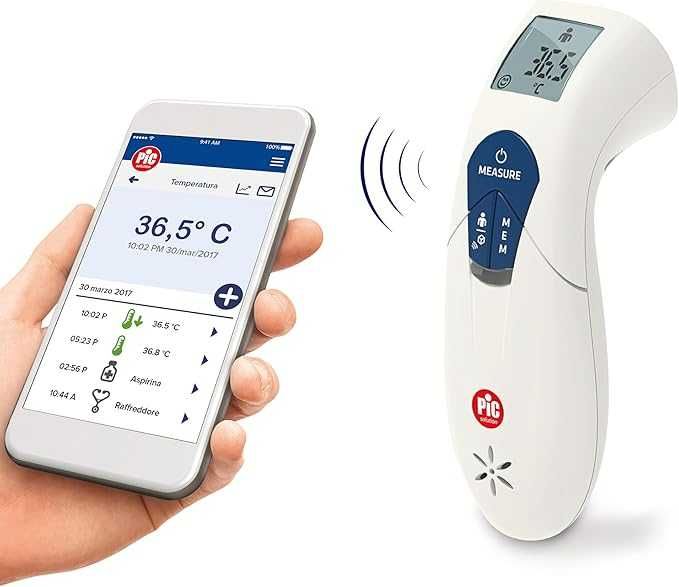 Термометър Pic Solution Thermo Diary Head, 6 in 1, Инфрачервен