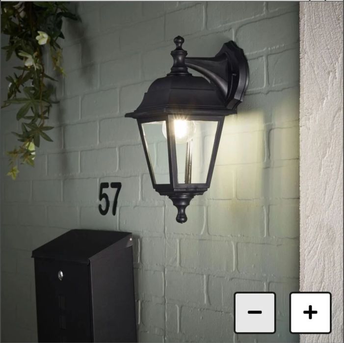 Aplica exterior Sima, 1 x E27, 25 W, IP44, negru