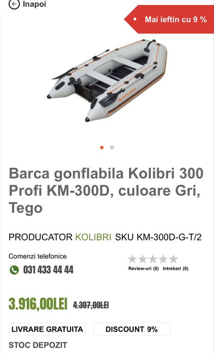 Barca Kolibri KM300