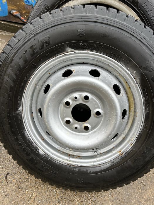 5x118 15 две джанти fiat ducato citroen peugeot 215 70 15С зимни гуми