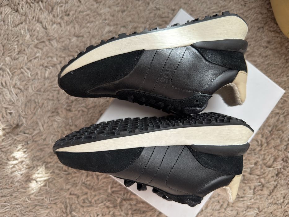 Обувки BOSS естествена кожа