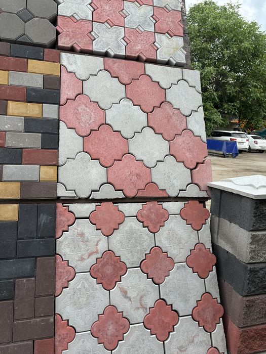 Брусчатка Казахский Орнамент, Ромашка, Звезда