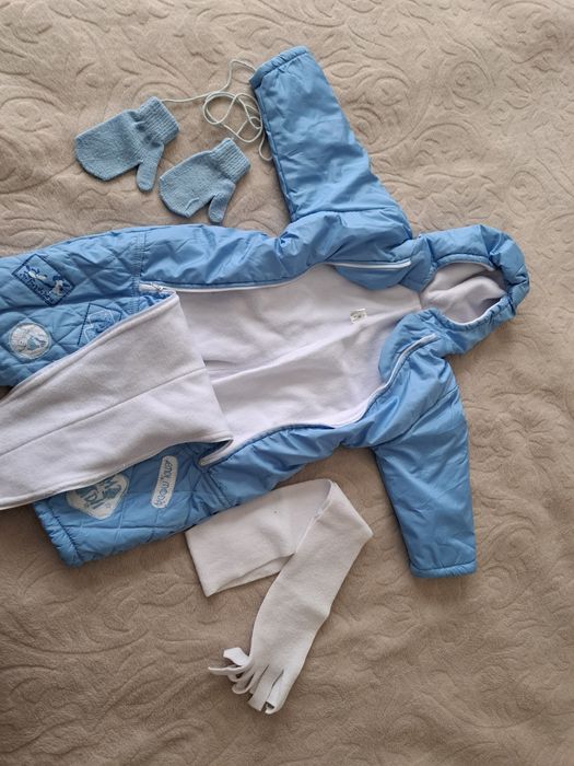 12-18 мес. | бебешки ескимос с шалче и ръкавички