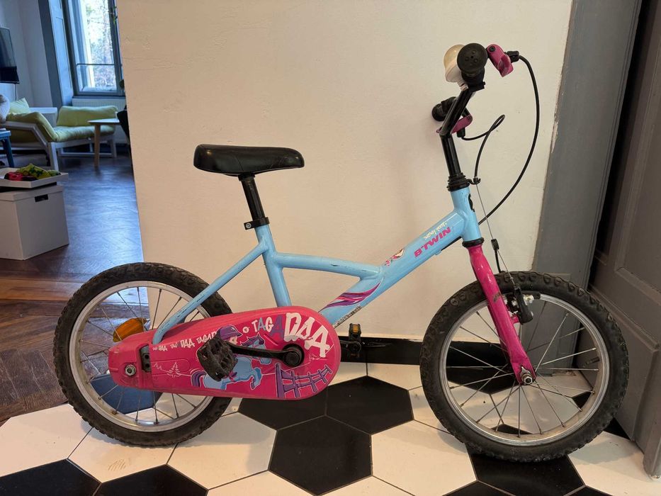 Bicicleta fetita 5-8 ani, 18’’ inch, B-Twin (Decathlon)