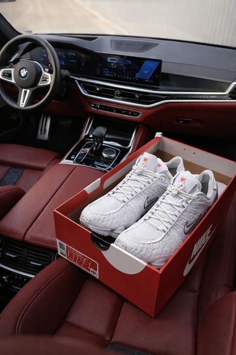 Nike Shox TL White & Metallic Silver