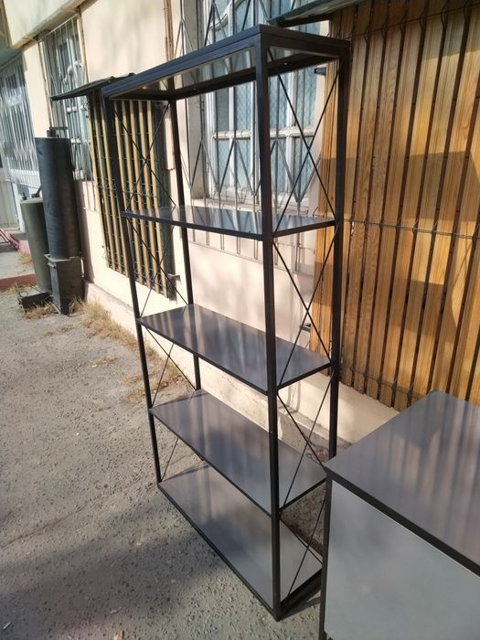 Книжни ЛОФТ СТОЛ ВА полка Стилажлар оптом ва донага. Ишлаб чиқарувчида