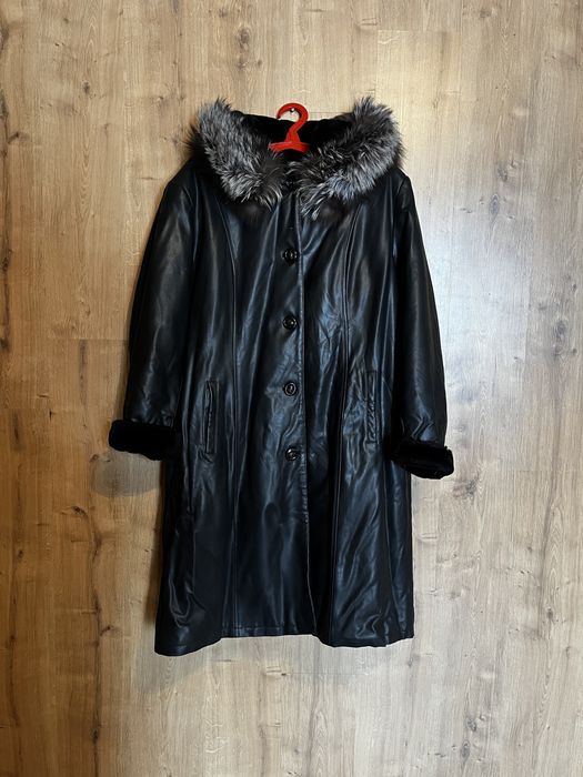 Женская кожаная дубленка 52 р