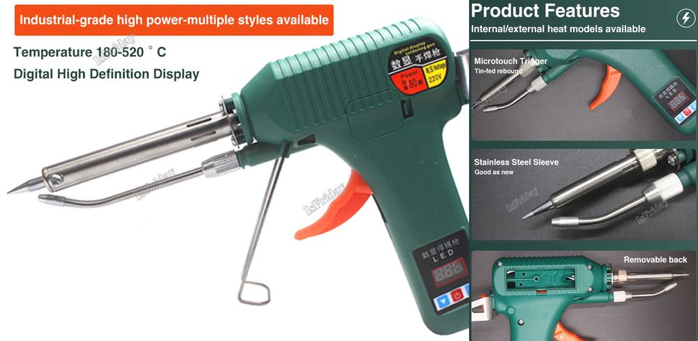 Pistol lipit cu rola atasabila + sarmna + Pensa +Pompa cositor. Nou!