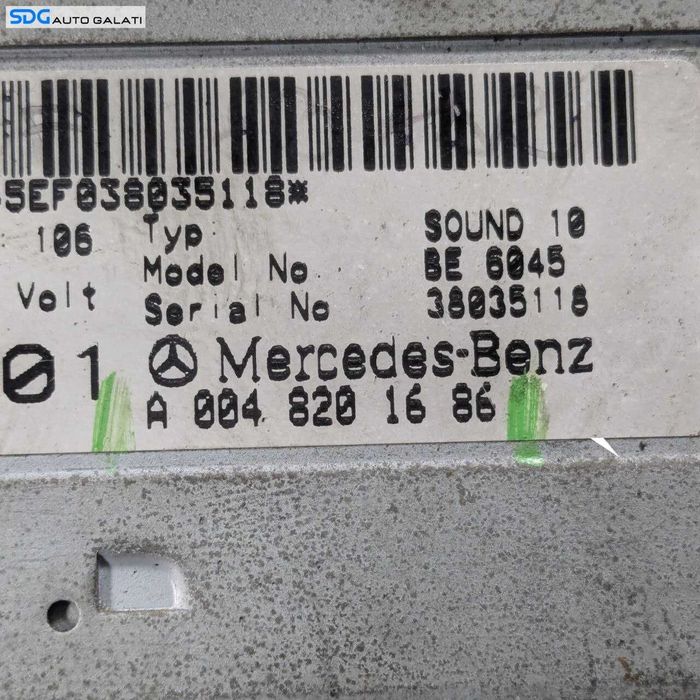 Unitate Radio Casetofon Mercedes Sprinter W903 1995 - 2006 Cod A0048201686 [LR2797]