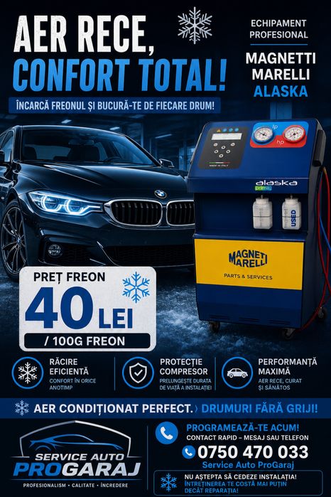Incarcam incarcare instalatii Aer Conditionat freon Auto R134 40lei/100g