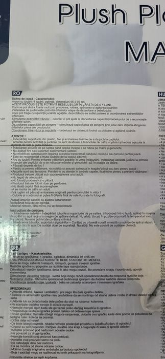 Saltea joaca bebelusi pufoasa