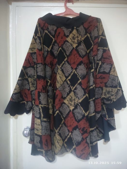 Пончо для больших дам