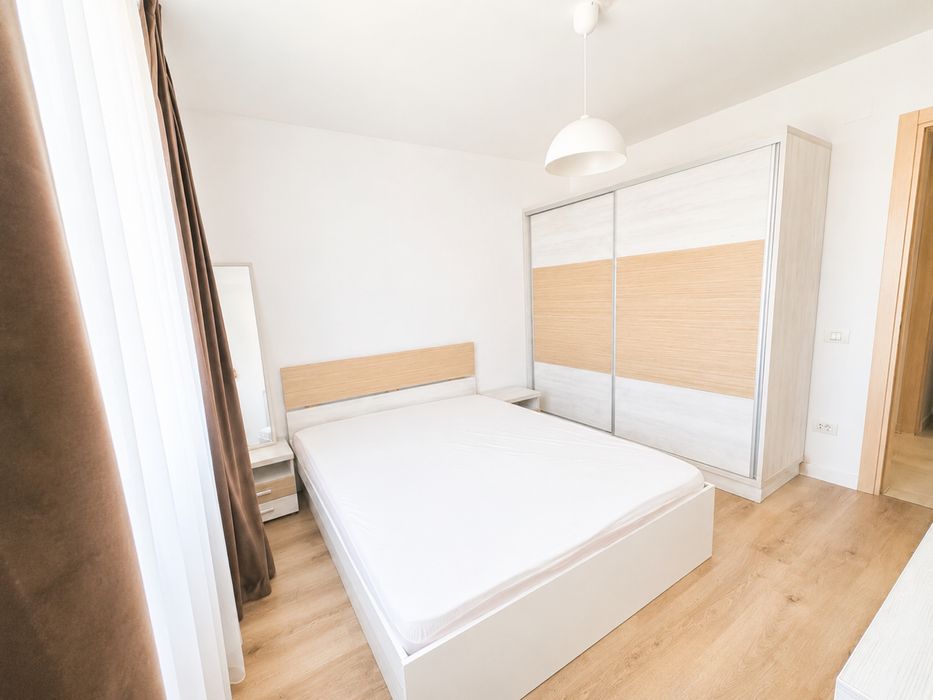 De inchiriat aparatent 2 camere proaspat renovat bloc nou Prima nufaru cu loc de parcare