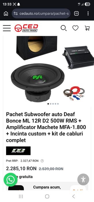 Subwoofer Deaf Bonce