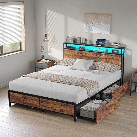 Двуспальная и односпальная кровать