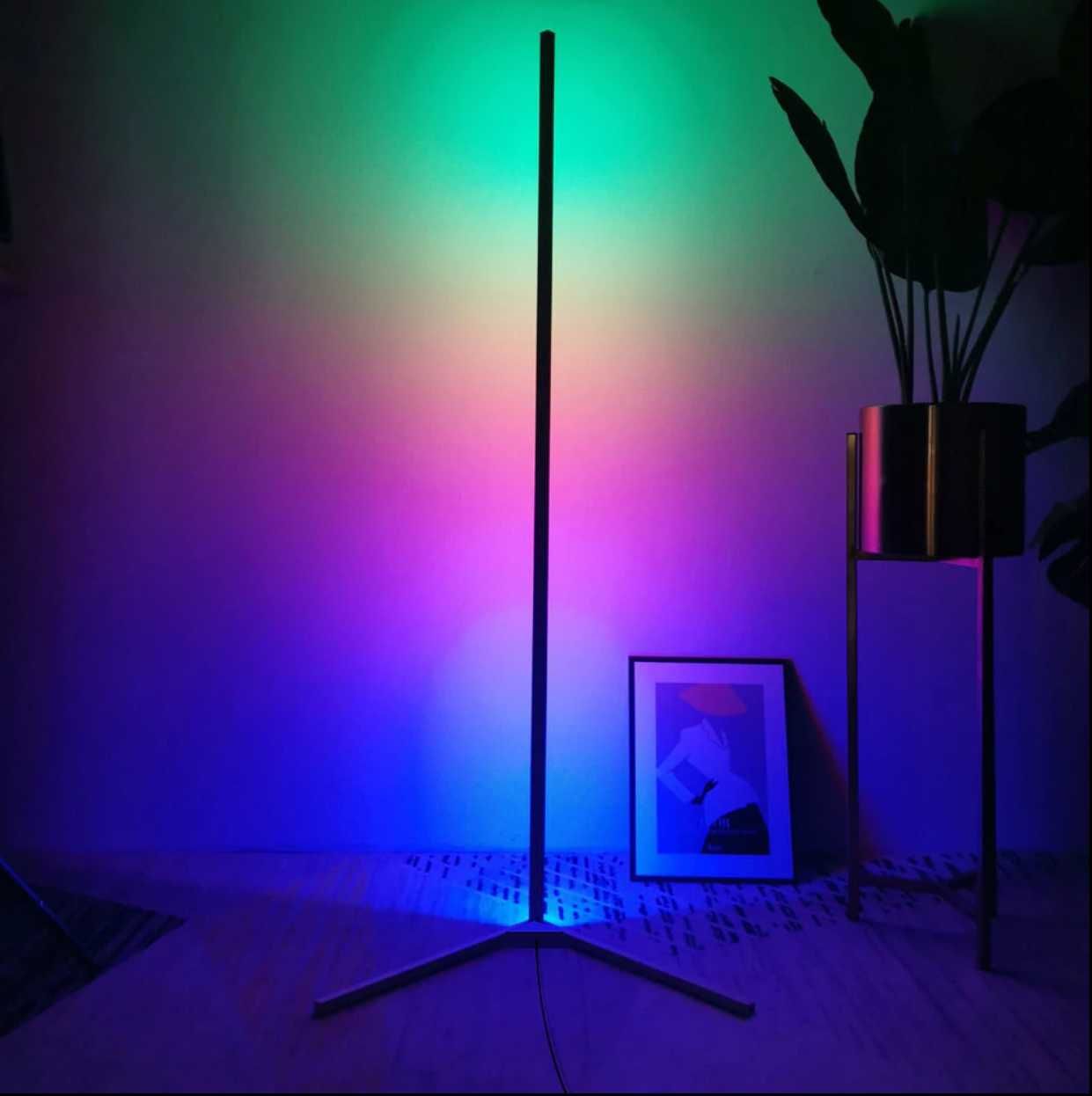 Светодиодный торшер. Напольный светильник Corner Light RGB. RGB светильник Corner Lamp. Напольный светильник Prolight Corner Light RGB, 20 Вт. Угловая РГБ лампа.