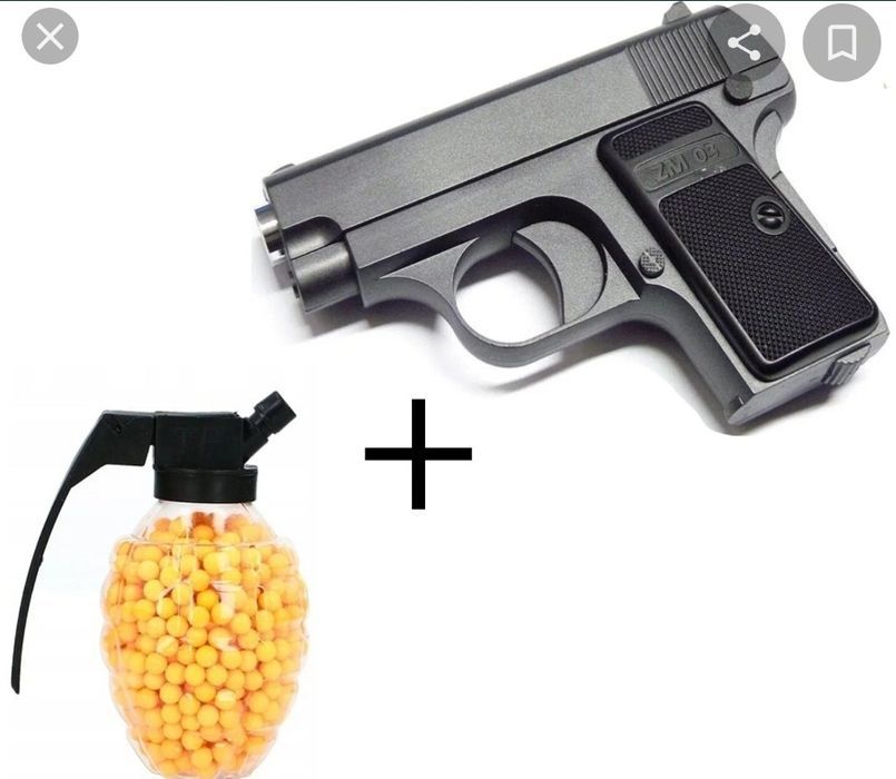 Игрушечный металлический пистолет