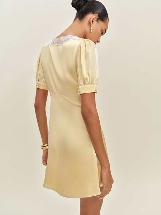 Avin Silk Dress Reformation