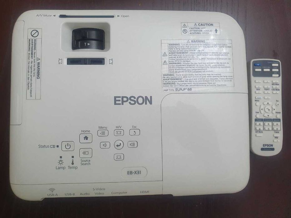 Проектор EPSON EB-X31 в полном комплекте