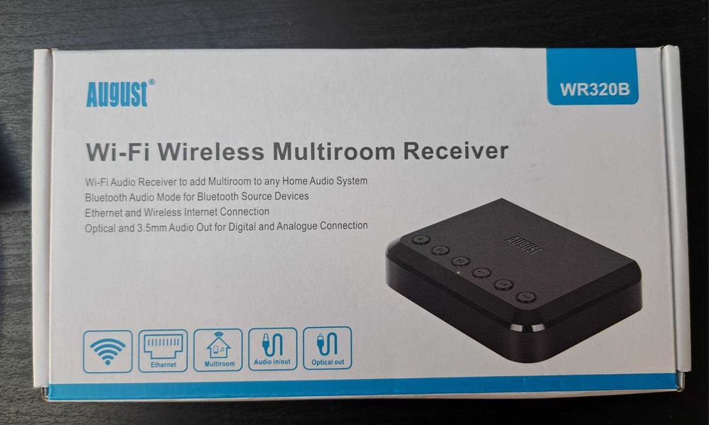 August WR320 – WiFi & Bluetooth аудио приемник за тонколони