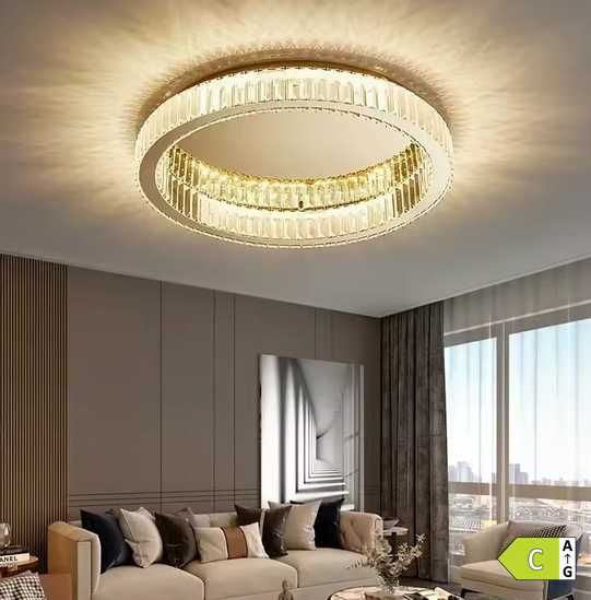 Lustra / Aplica de tavan rotundă creativa si moderna din cristal 60 cm