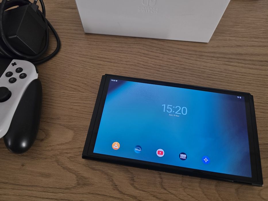Nintendo Switch OLED Modat (Cip) - Dualboot Android Lineage OS + Card 128GB