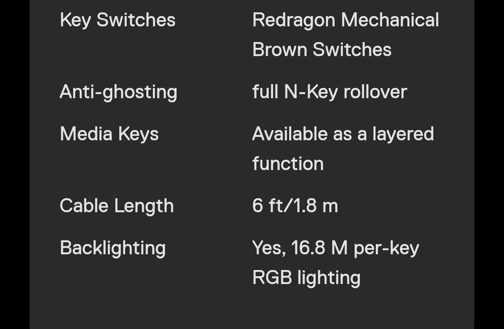 Tastatura Redragon draconic k530