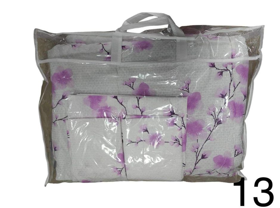 100% ПАМУК Комплект олекотен юрган " завивка " с чаршаф и две калъфки