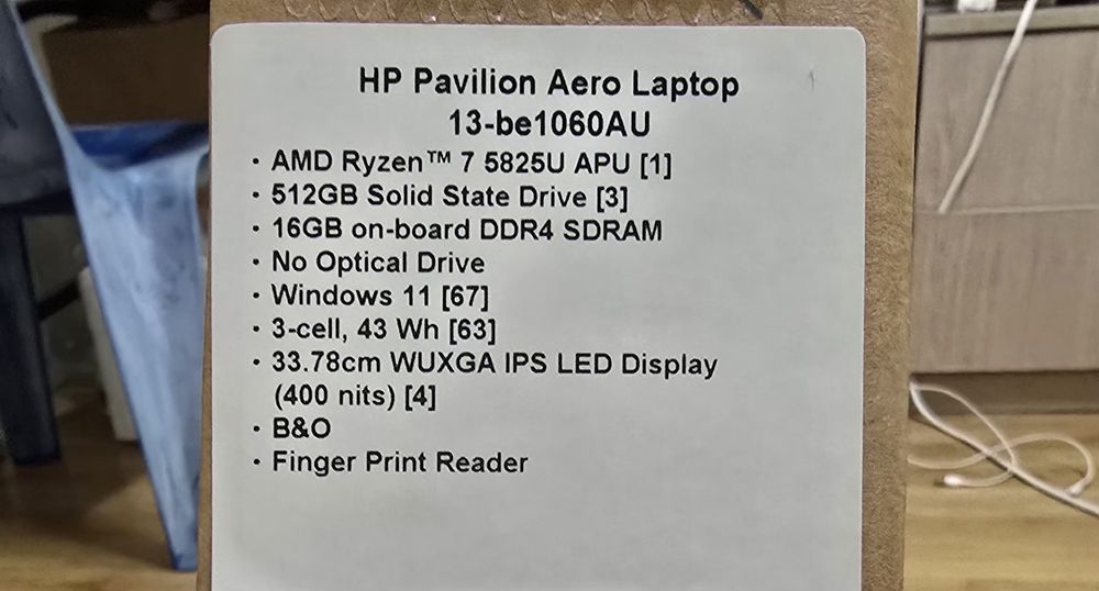 HP pavilion Areo Laptop