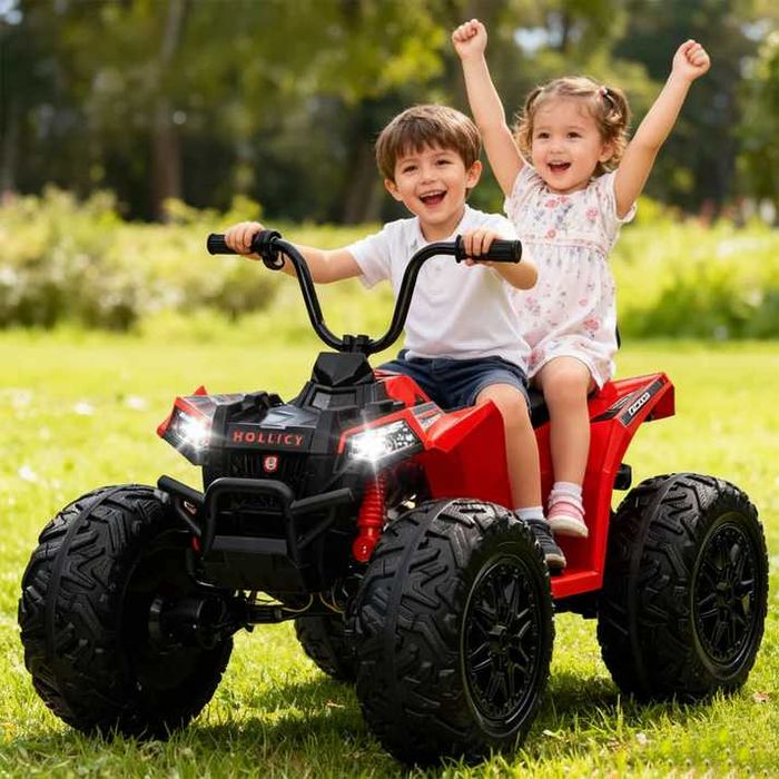 ATV electric Kinderauto MonsterQuad, 4x 100W, 24V 14Ah, RED
