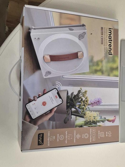 Robot de curățare geamuri, Ima Trend. Aplicație Tuya.