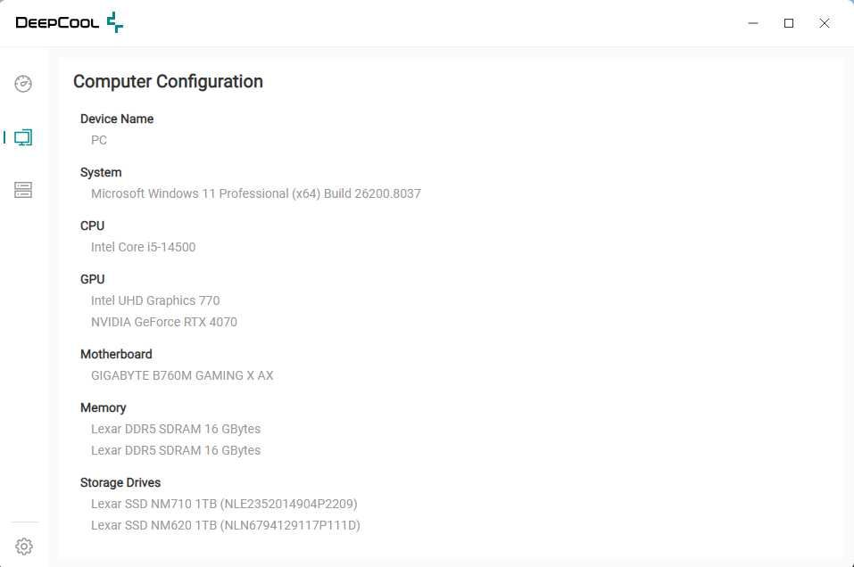 PC Gaming High-End i5 14500, RTX 4070, 32GB DDR5, 2TB SSD M.2