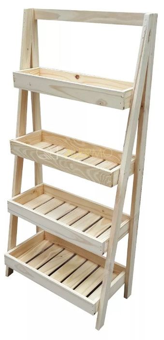 Raft din lemn legume/fructe