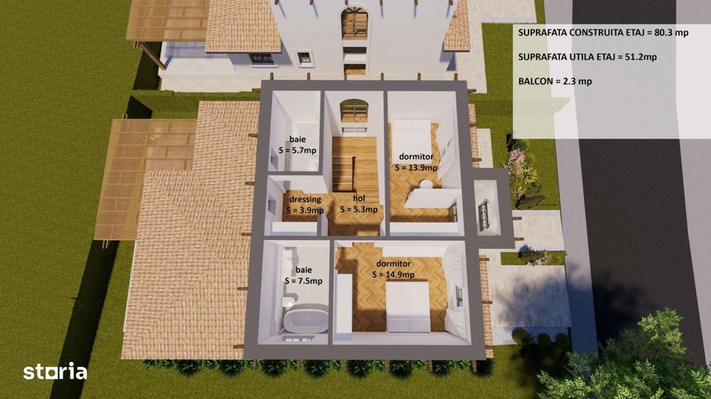 Balotesti – Saftica, Lot 400 Mp, Autorizatie De Construire!