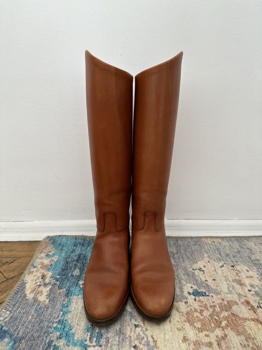 Ghete din piele de calarie cortos