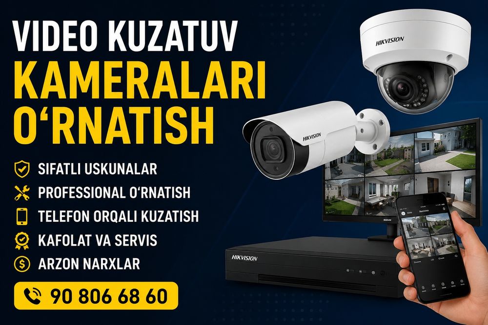 Kamera o'rnatish xizmati
